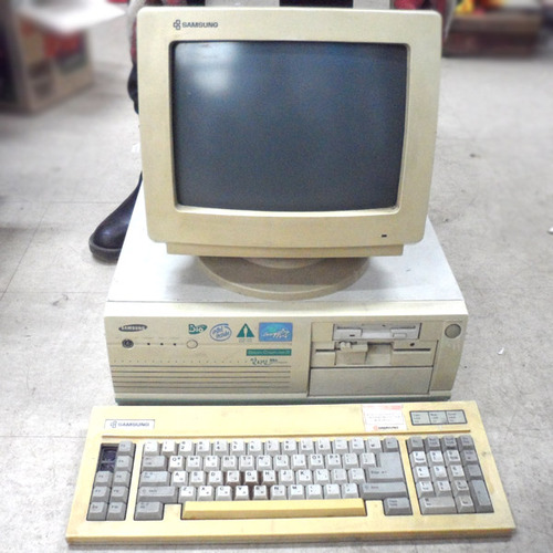 486컴퓨터spc7500p 1994삼성 알라딘 컴퓨터 본체,모니터 세트(본사진열품)/90년대컴퓨터/옛날pc/옛날컴퓨터