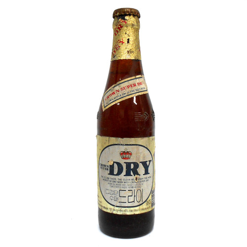 옛날 크라운 DRY 맥주병 (본사진영품)옛날맥주병 근대사 옛날병