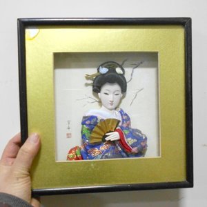 일본 전통의상 미인 액자 옛날액자 일본소품 장식품