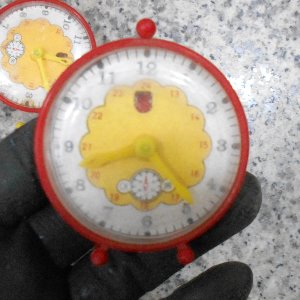 80년대 미니시계 한점임의발송 교육용시계 시계장난감