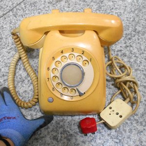 귀한74년 다이얼 전화기 옛날 다이얼전화 중고 전화기