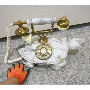 돌거북이  전화기 옛날 다이얼전화기 대리석 전화기