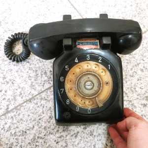 체신1호 금성 검정다이얼전화기 옛날전화 수집용전화