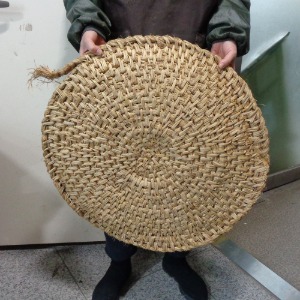 큰 중고 짚방석 옹기덮개 옹기받침 항아리방석 민속품