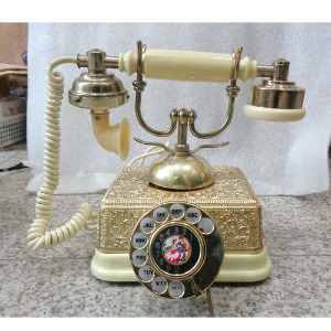 미사용 유럽풍 다이얼전화 옛날다이얼전화기 옛날전화