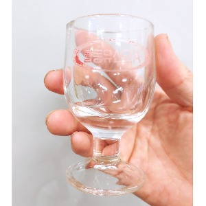 합동유산균A 유리컵1점 레트로잔 수집용유리컵