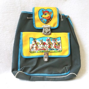 80년대 로보트그림 국민학교가방 소풍가방 옛날책가방