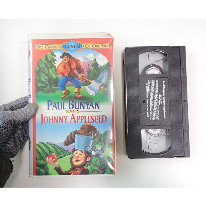 영어판 디즈니 폴 버니언 과 조니 애플시드 옛날만화영화비디오테이프