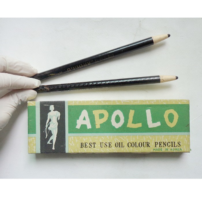 70년대 아폴로 색연필 옛날문구 근대사 옛날색연필