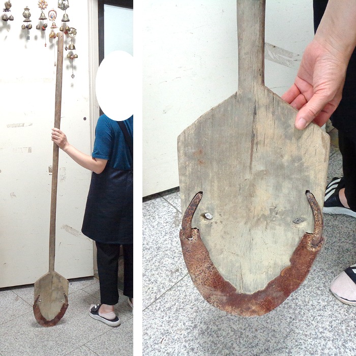 185cm가래 나무농기구 옛날농기구 민속품 골동품