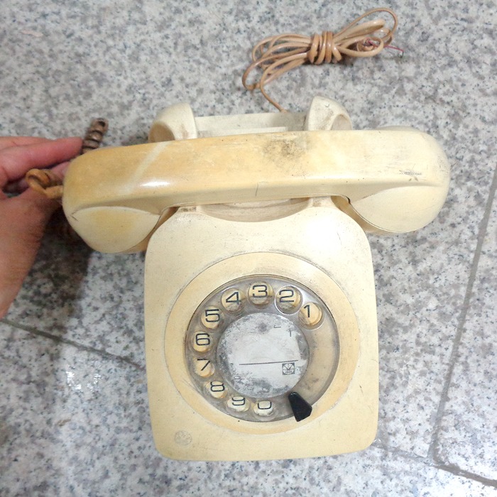 중고 금성  골드스타 다이얼 전화기 80년대 전화기 추억소품