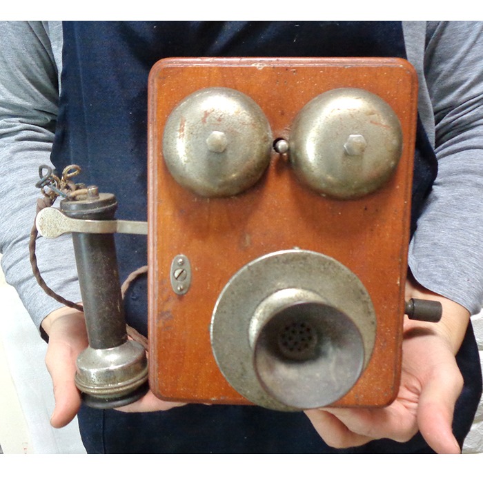 (본사진열품) 모시모시 전화기 엔틱전화기 옛날전화  벽걸이전화