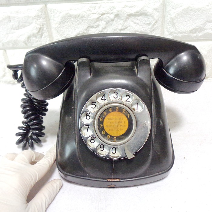 일본산 중고 엔틱 다이얼 전화기옛날전화 6070년대 전화