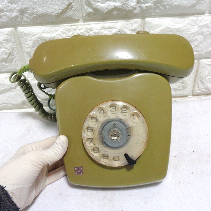 금성통신 중고 엔틱 다이얼 전화기옛날전화 8090년대 전화