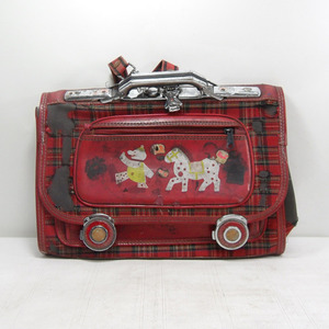 빨강 옛날여학생 책가방6호/국민학교 가방/오래된가방/옛날가방/여학생가방