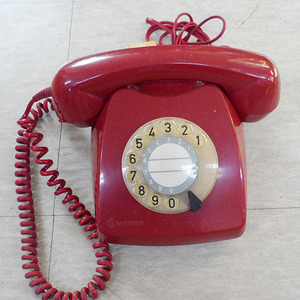 빨간색 삼성전화기(중고/다이얼 전화기/옛날전화기/연극소품/전화기/전화