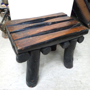 튼튼 통통한 통나무 의자 /빈티지의자 /나무의자/재봉틀의자/미싱의자