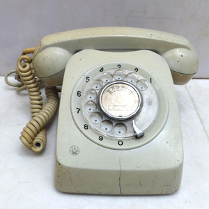 백색 다이얼 전화기/하얀전화기/다이얼 전화기/옛날전화기/연극소품/전화기/전화