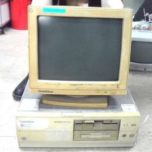 1992년 286 골드스타 컴퓨터 본체,모니터 세트(본사진열품/90년대소품/옛날pc/옛날컴퓨터