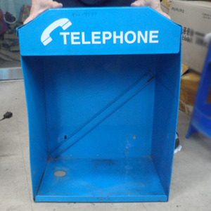 파란색 공중전화박스/공중전화부스/옛날공중전화박스