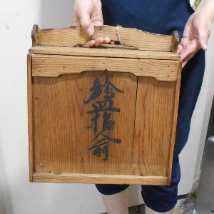 수집용 5단 나무배달통 일본소품 원목소품장 옛날목기
