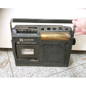 중고 자료용 삼성카세트라디오 옛날라디오 고가전