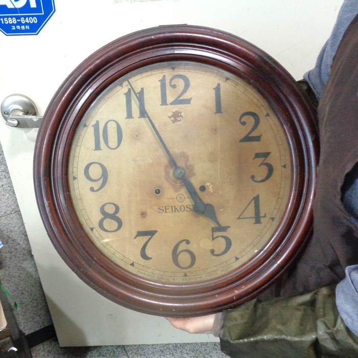 매우 오래된 쉐이코사 벽시계 옛날시계 옛날 벽시계