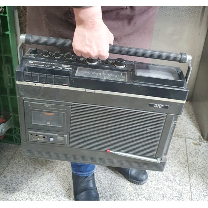 jvc 카세트라디오 옛날 라디오 미니텔레비젼