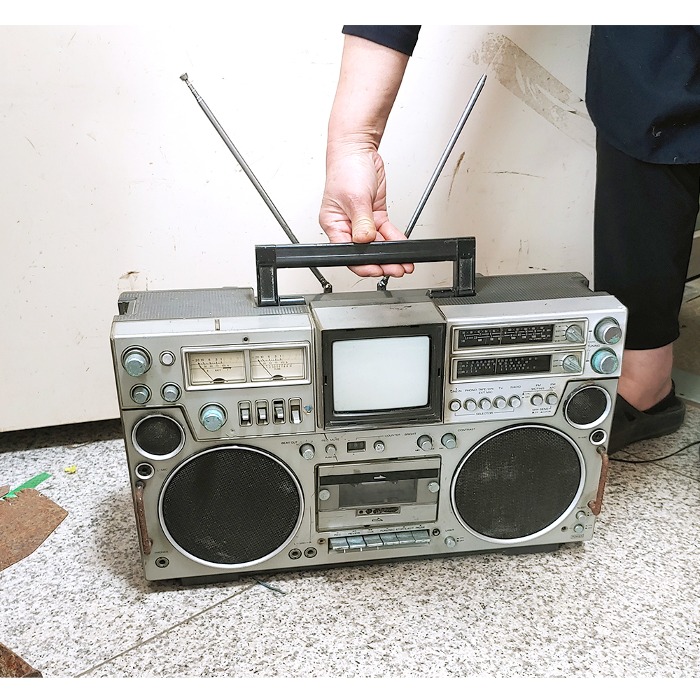 자료 티비겸용 카세트라디오 80년대 중고 옛날 라디오