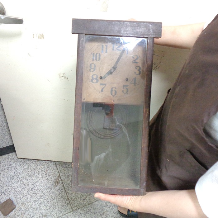 추가 없는 70년대 괘종시계 옛날벽시계  옛날시계