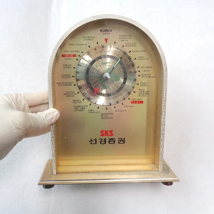선경증권 기념품 탁상시계  옛날 탁상시계 옛날시계