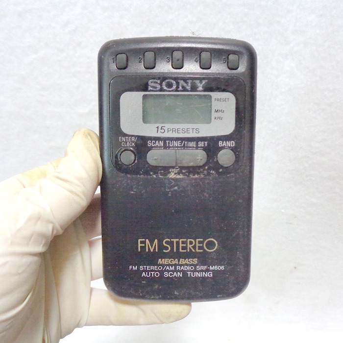 옛날 소니 미니라디오 8090 소품용 소형  라디오