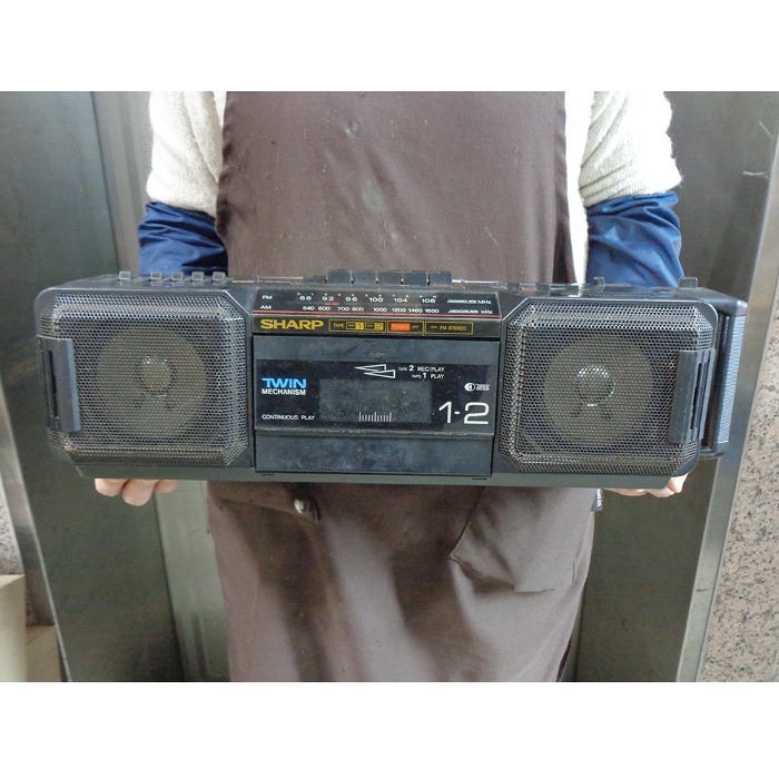 80년대 중고 샤프 카세트 라디오 옛날 라디오