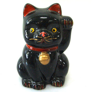 일본 검은마네키네코/마네키네코,저금통/고양이/복고양이