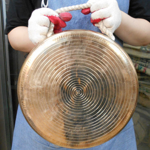깨끗한 28.5cm 중고징  중고 방짜징 국악기 전통악기 